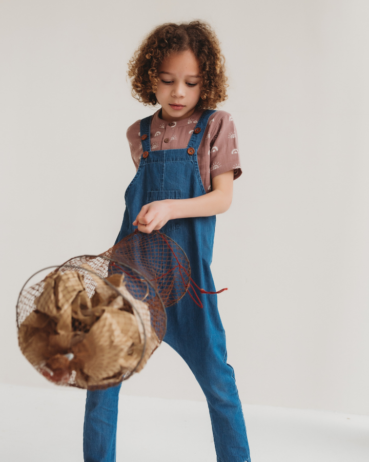 Blue Denim Dungarees