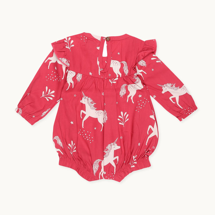 Organic cotton baby Unicorn Bubble Romper - image 3
