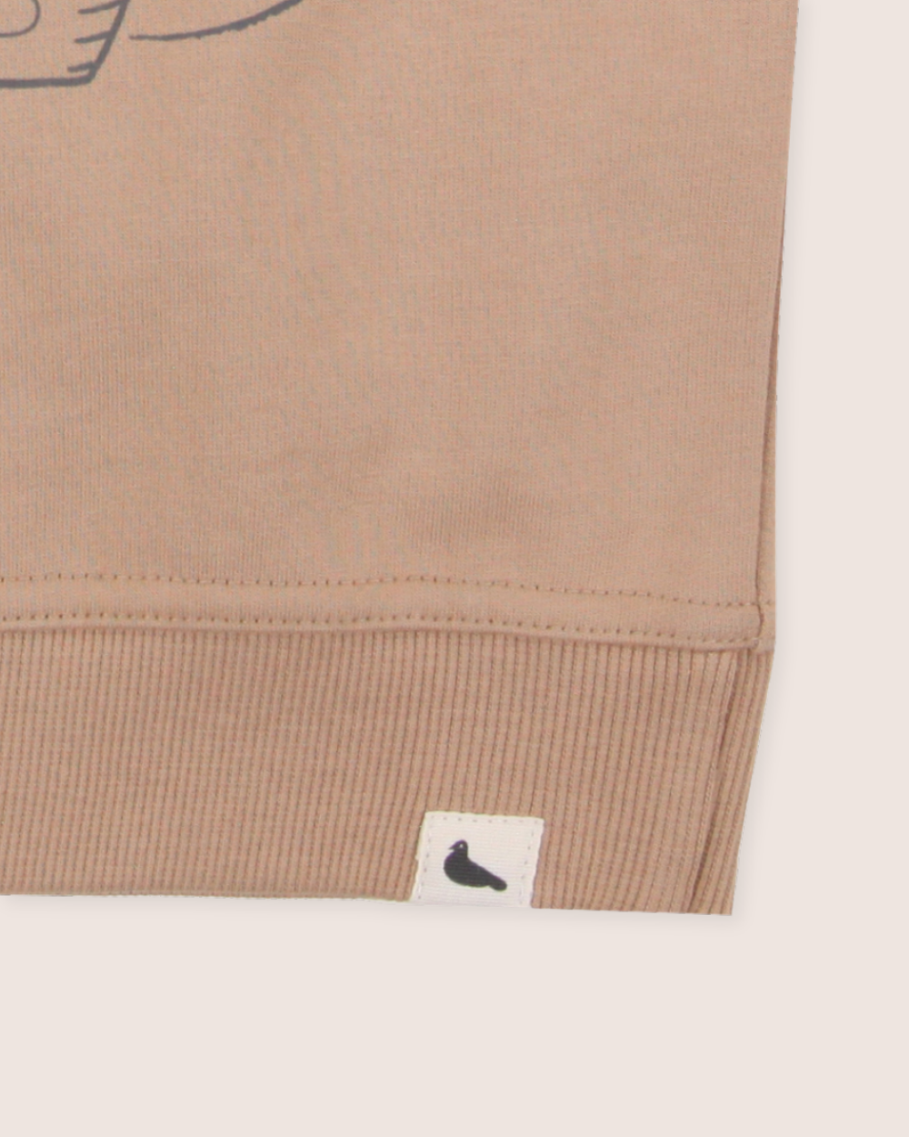 Beige Live Wild Slogan Print Sweatshirt