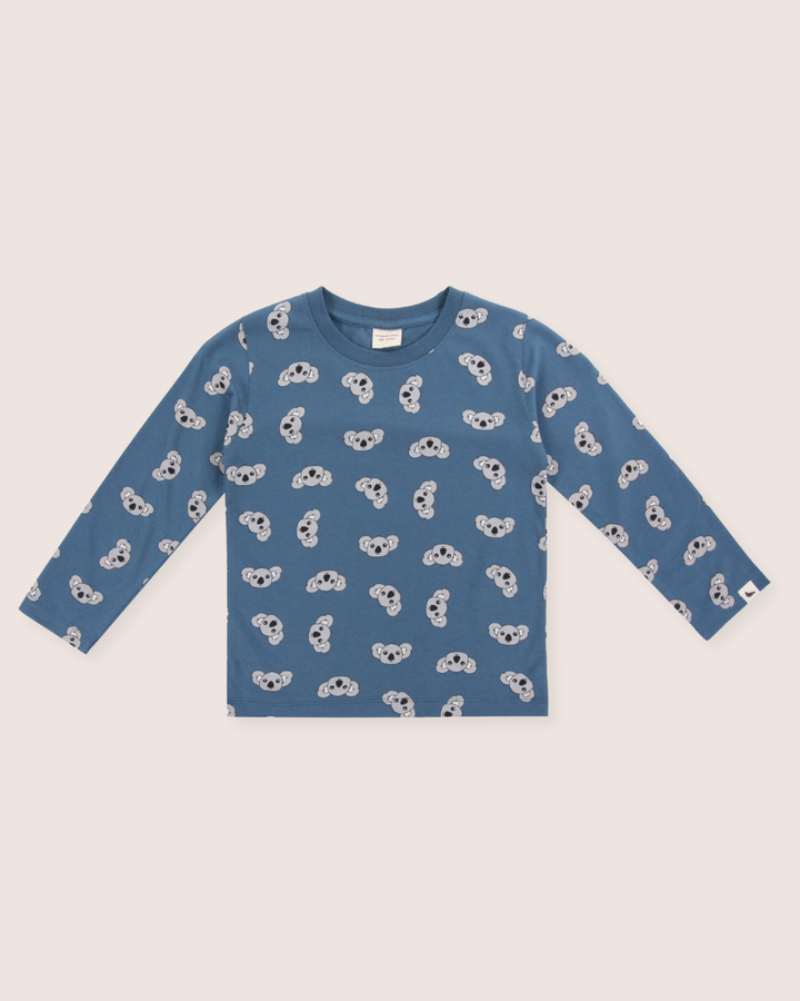 Blue Koala Print Top