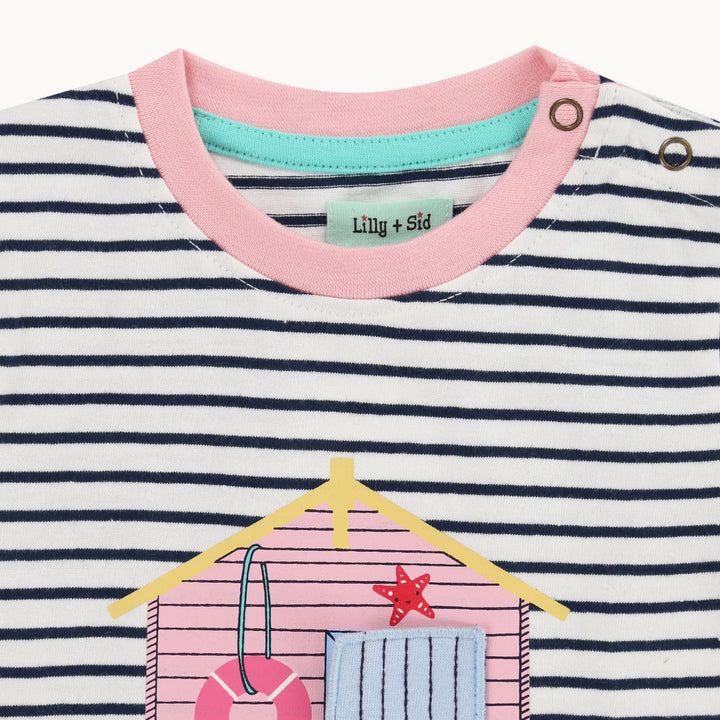 organic cotton Multicoloured Lilly At The Beach Print Top And Short Set - image 3