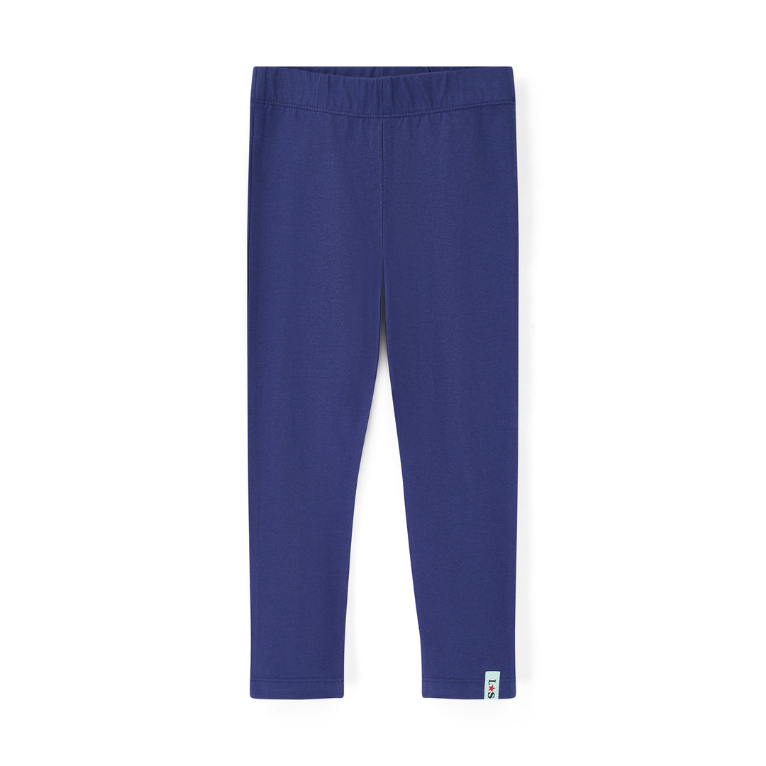 Blue leggings on a white background