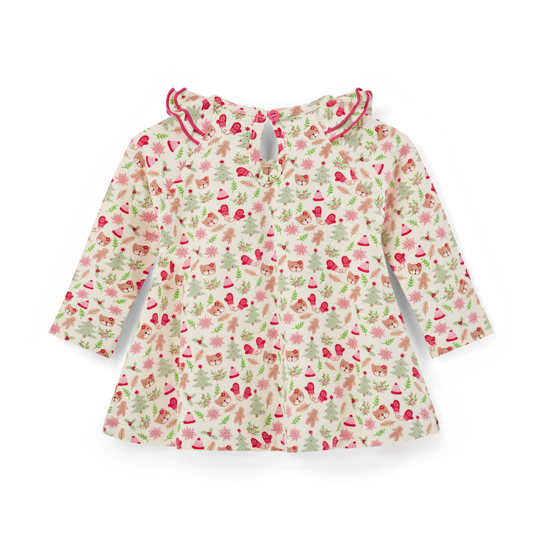Children's jacket with a floral pattern on a white background