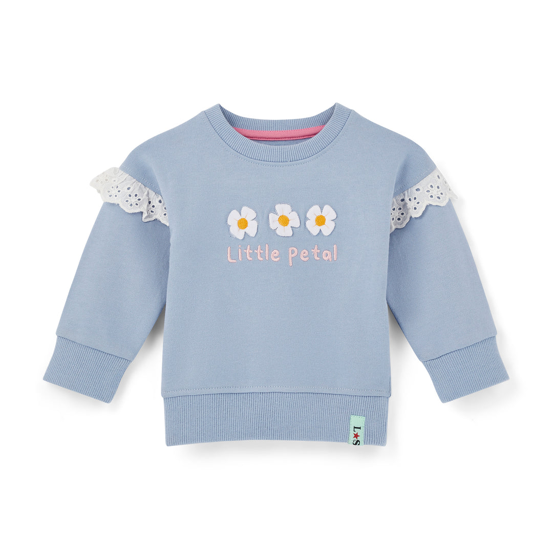 Multicoloured Petal Print Sweatshirt And Legging Set - front 