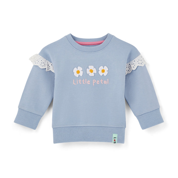 Multicoloured Petal Print Sweatshirt And Legging Set - front 