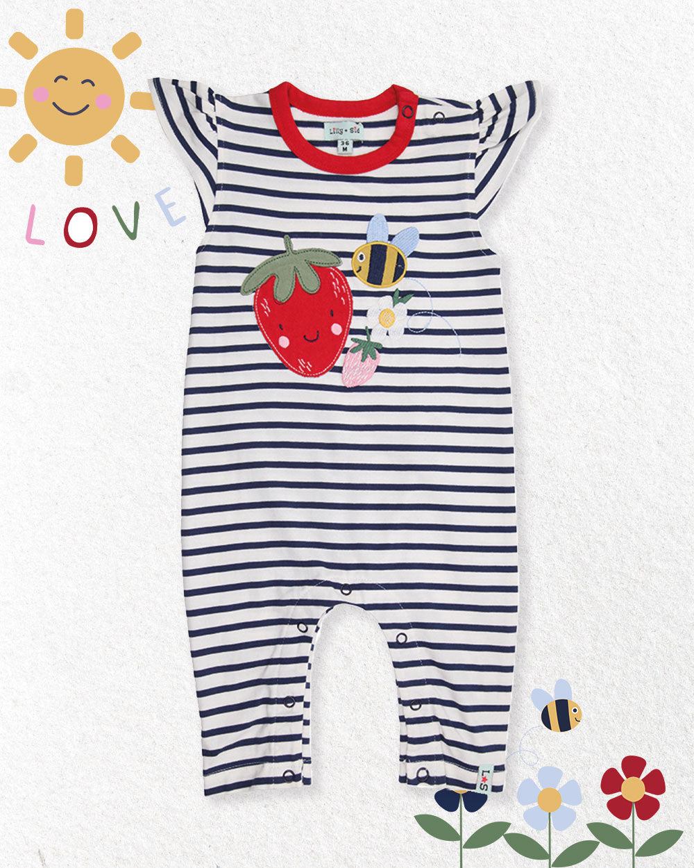 Busy Bee Applique Playsuit