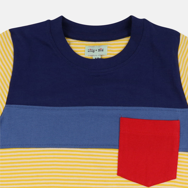 Yellow Colour Block T-Shirt