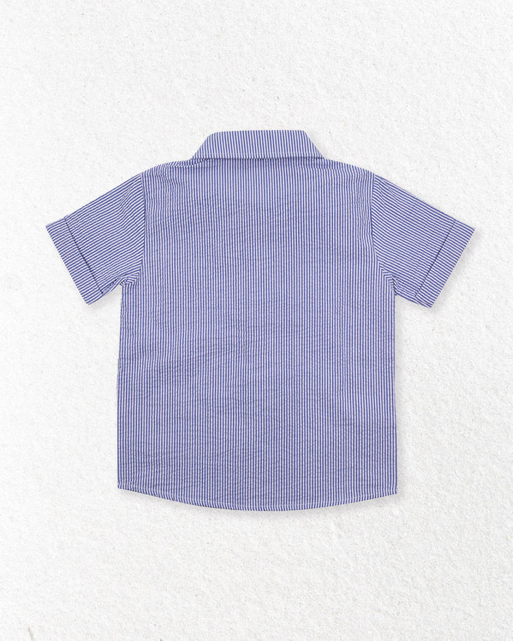 Blue Stripe Woven Shirt