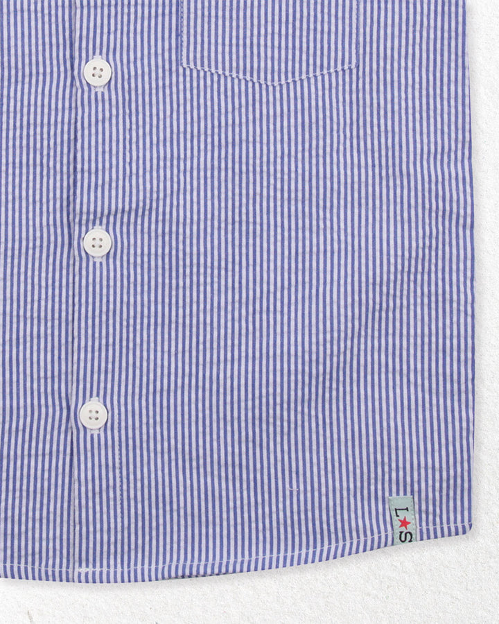 Blue Stripe Woven Shirt