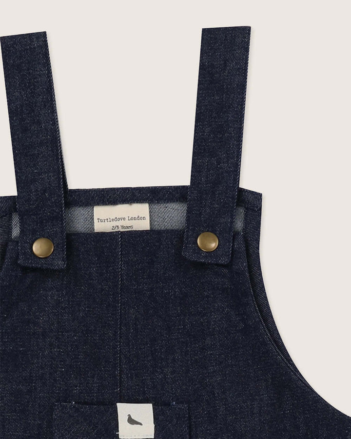 Navy Denim Dungarees