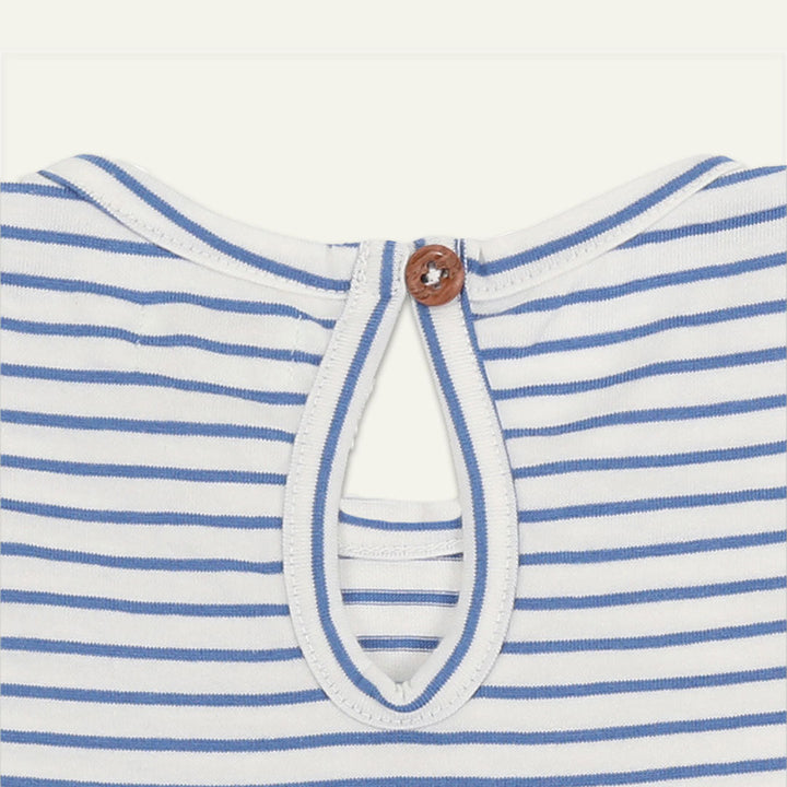 Navy Check And Stripe Dress