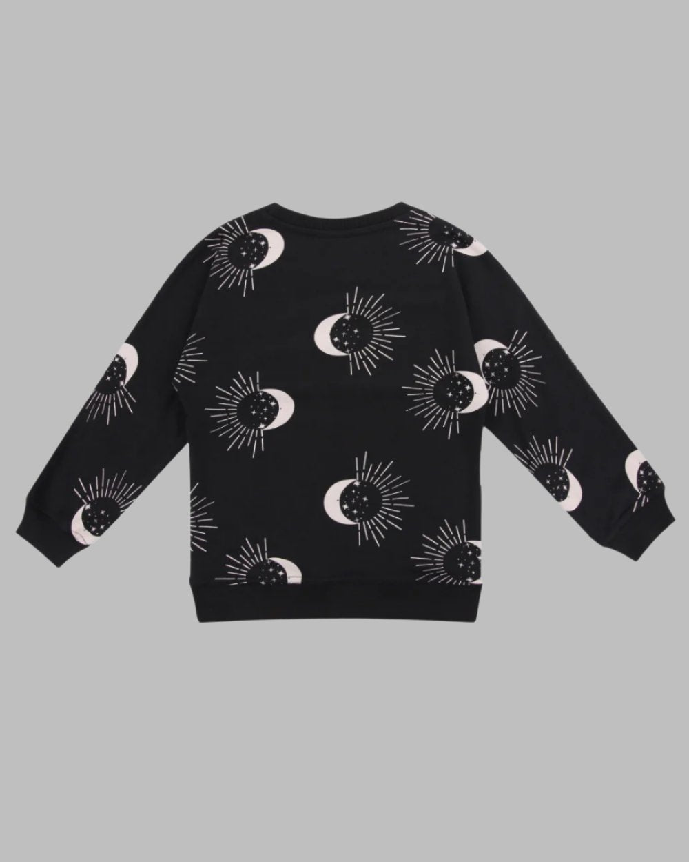 Black Astrology Print Sweatshirt