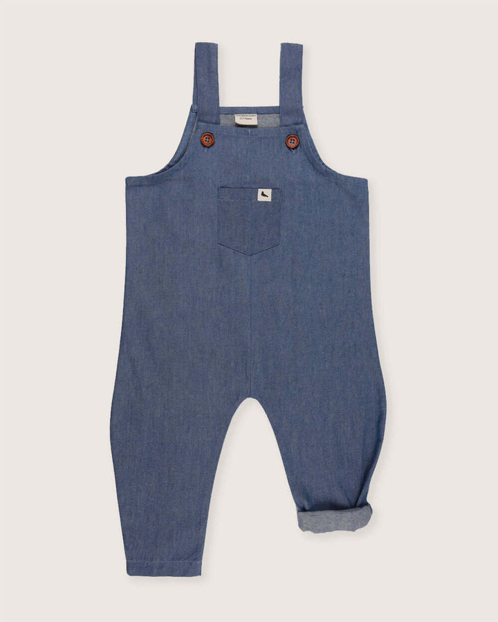 Blue Light Denim Dungarees
