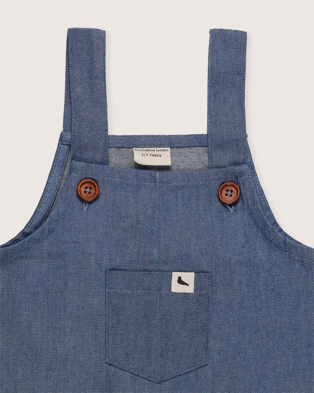 Blue Light Denim Dungarees