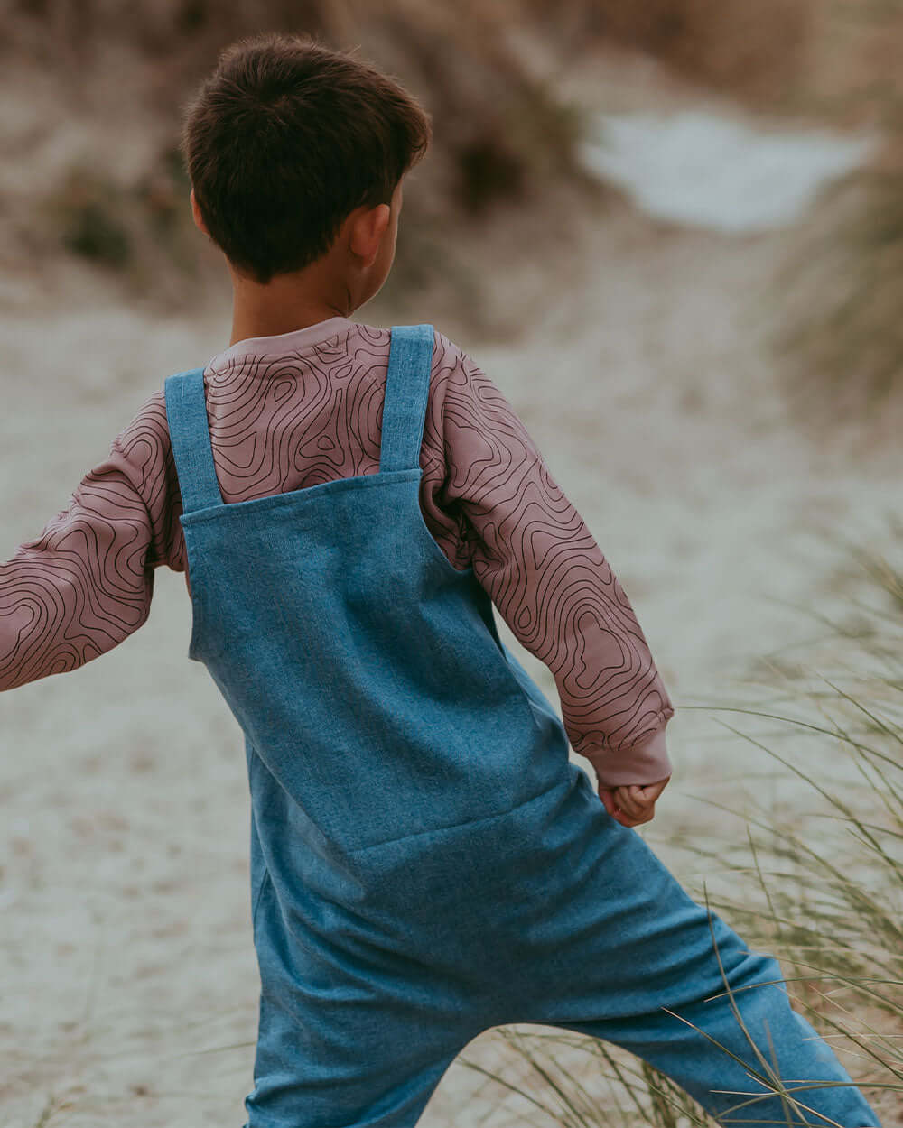 Blue Light Denim Dungarees