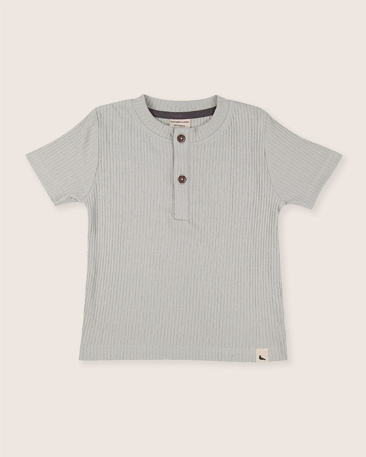 Light Green Rib T-shirt & Short Set