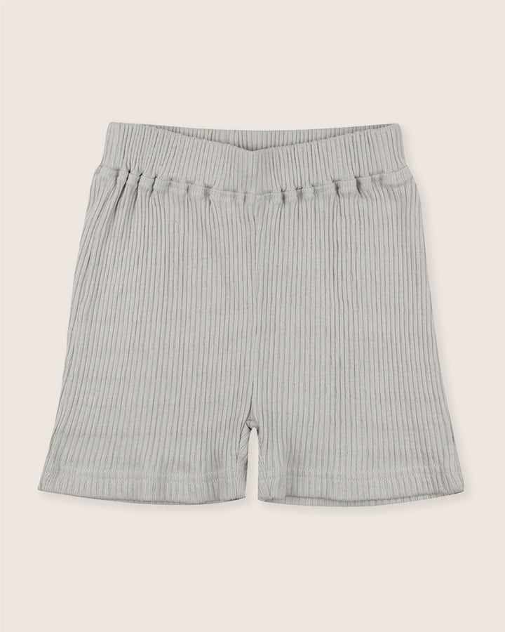 Light Green Rib T-shirt & Short Set