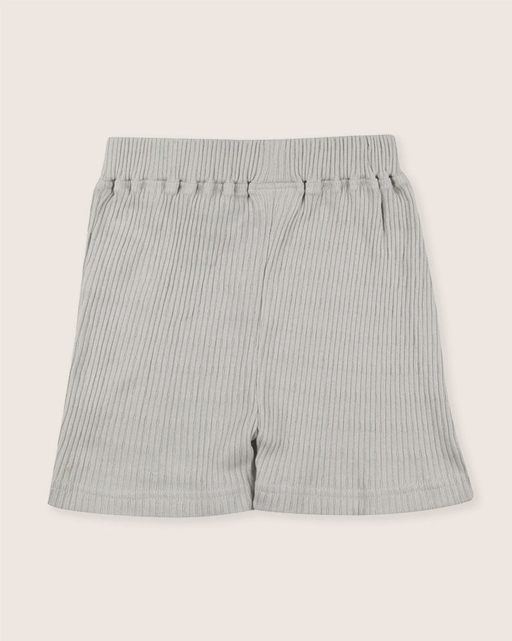 Light Green Rib T-shirt & Short Set