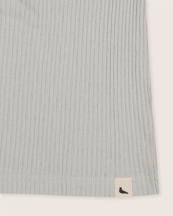 Light Green Rib T-shirt & Short Set