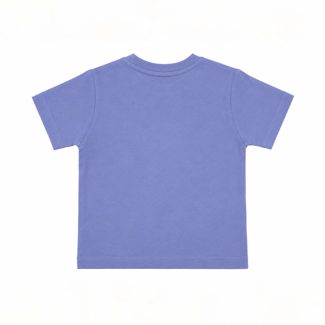 Purple Tulip Embroidery T-Shirt