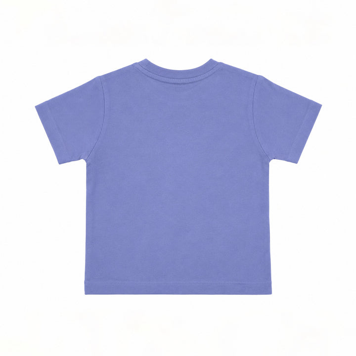 Purple Tulip Embroidery T-Shirt