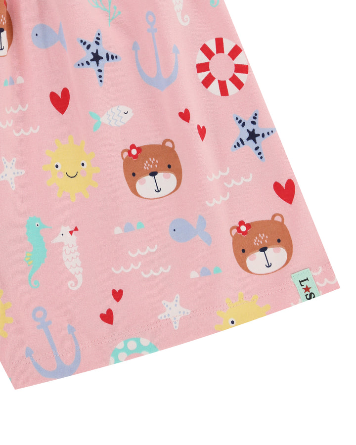 Pink Lilly And Friends Print Playsuit - image 2