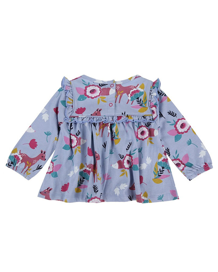 organic cotton animal safari dress and red stripe legging set - image 2