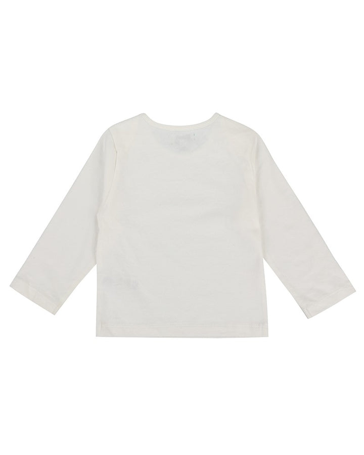 kids full sleeve top in white - image 2