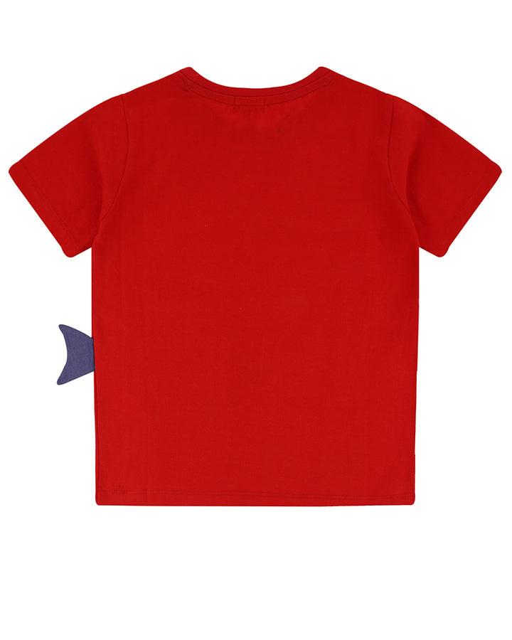 organic cotton 3D fish tail short sleeve t-shirt - image 3
