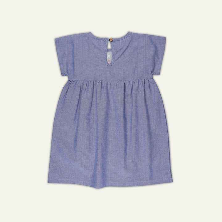 organic cotton embroidered yoke dress - image 3