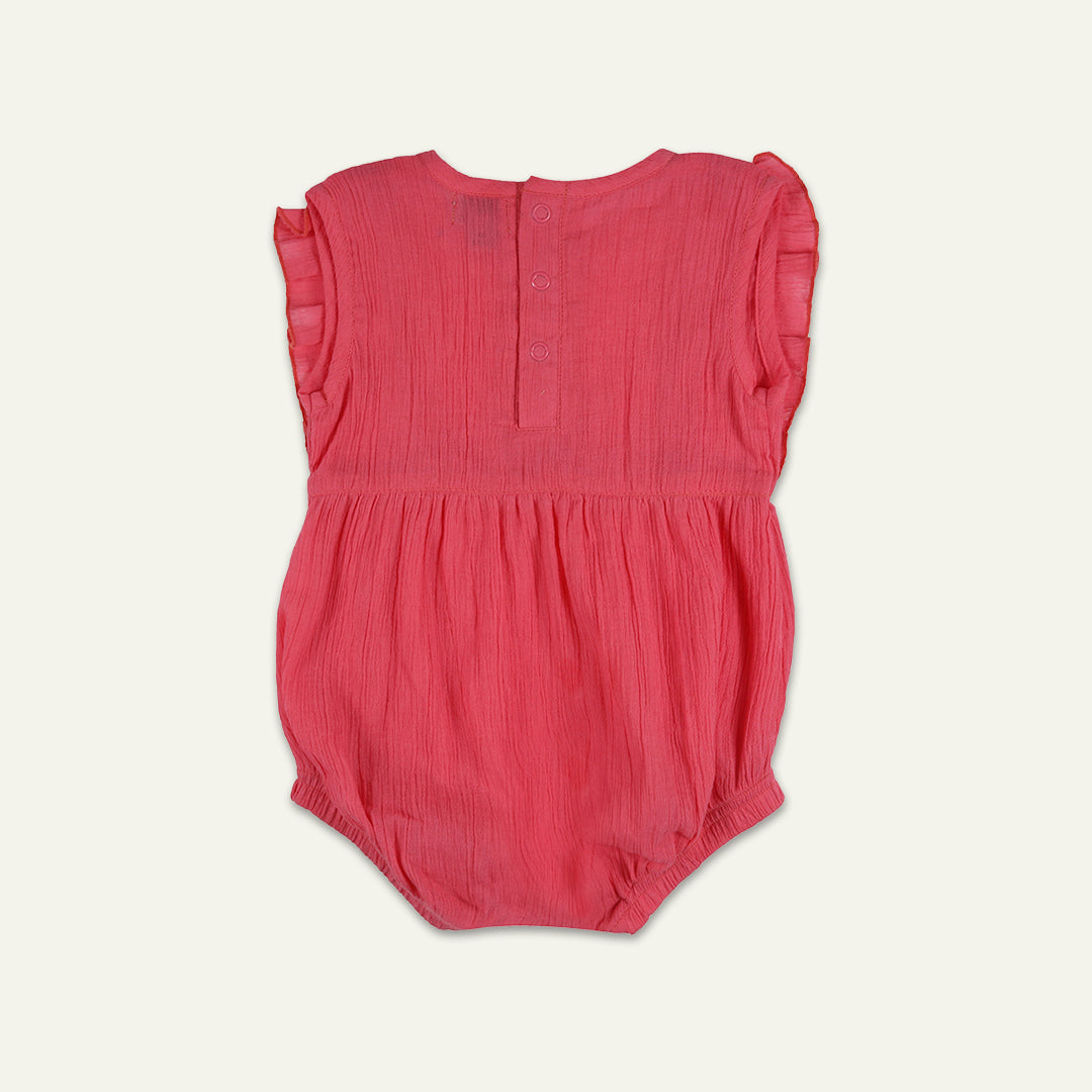 Pink Plain Romper