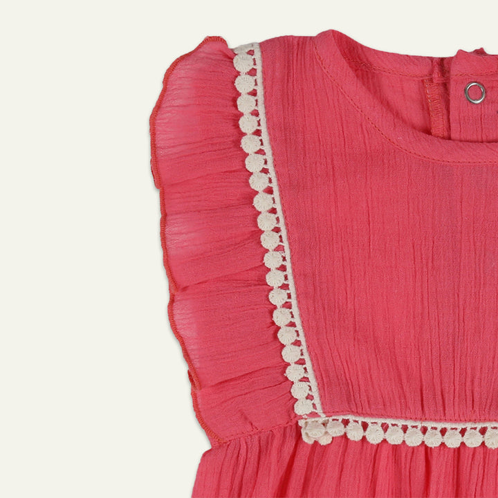 Pink Plain Romper