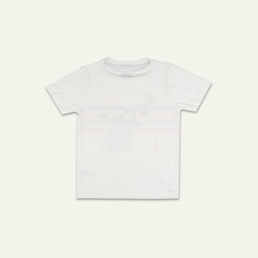 White Retro Summer T-Shirt