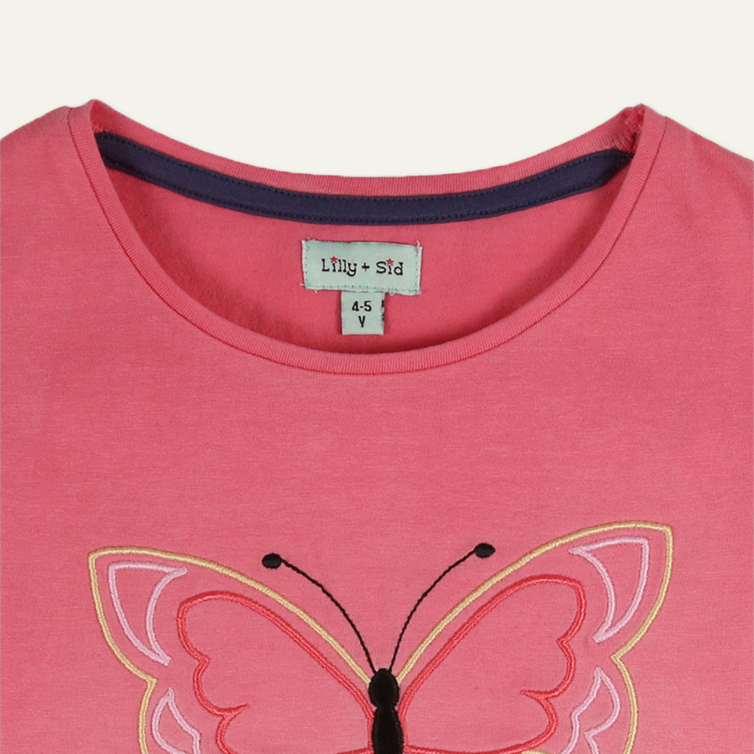 organic cotton dip dye butterfly graphic top - image 3