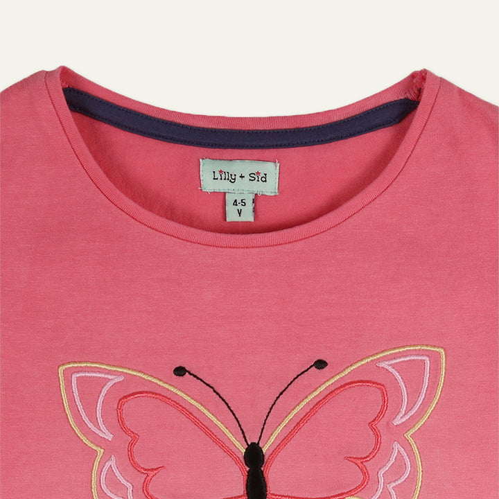 organic cotton dip dye butterfly graphic top - image 3