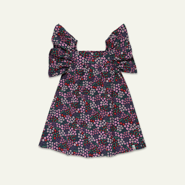 organic cotton vintage floral print dress - image 1 