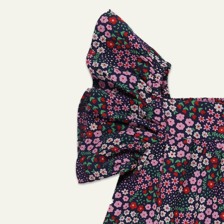 organic cotton vintage floral print dress - image 2