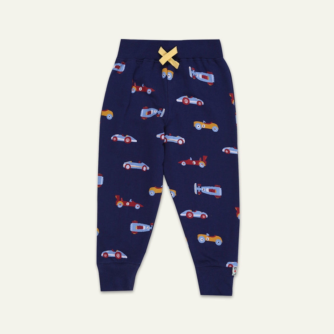 organic cotton car print joggers - image 1