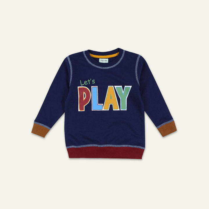 organic cotton graphic print full sleeve sweatshirt - image 1 