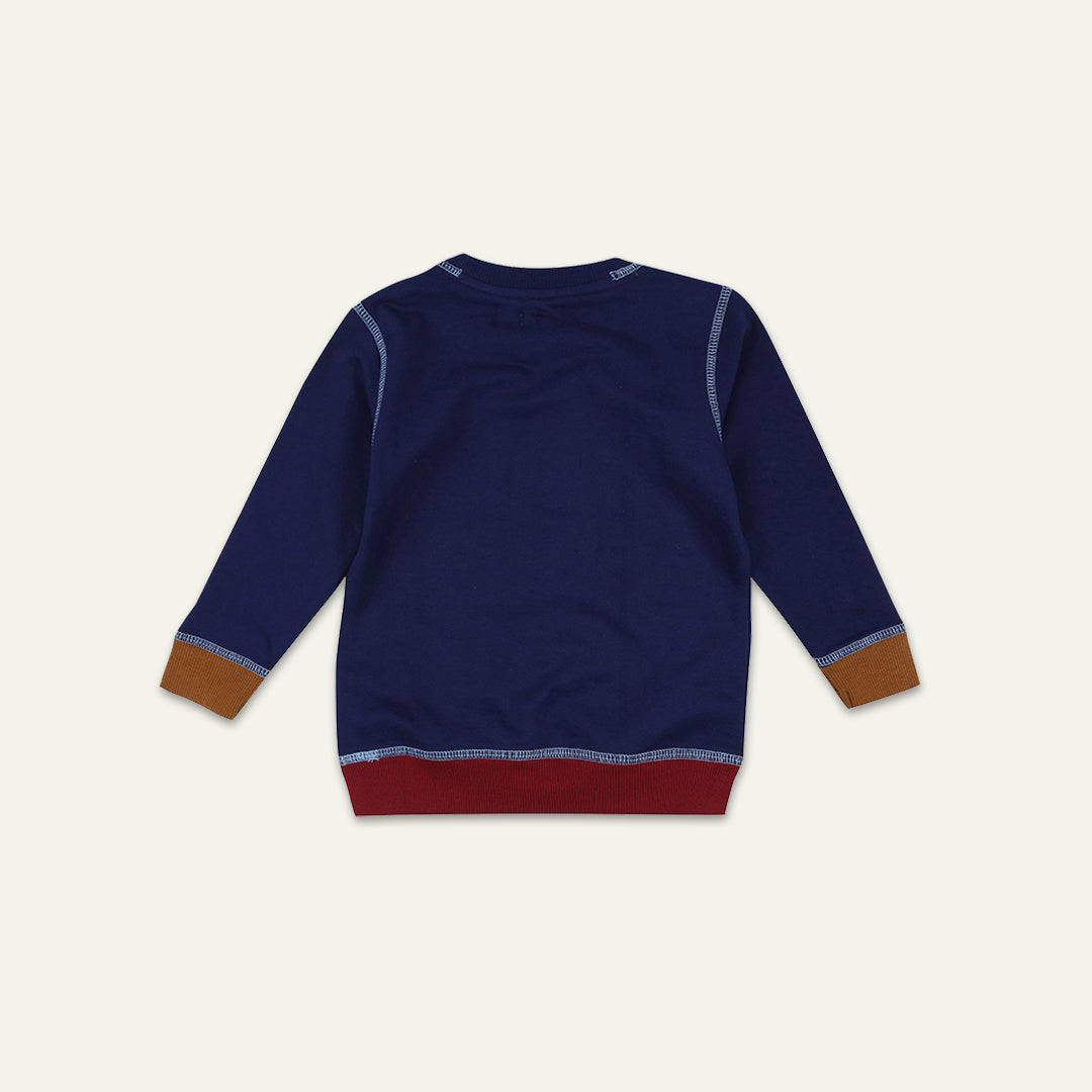 organic cotton graphic print full sleeve sweatshirt - image 3