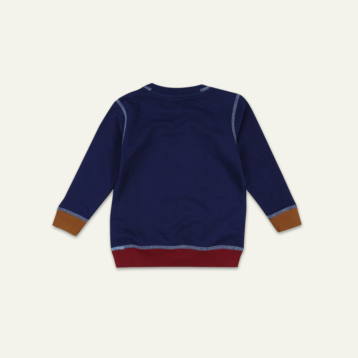 organic cotton graphic print full sleeve sweatshirt - image 3