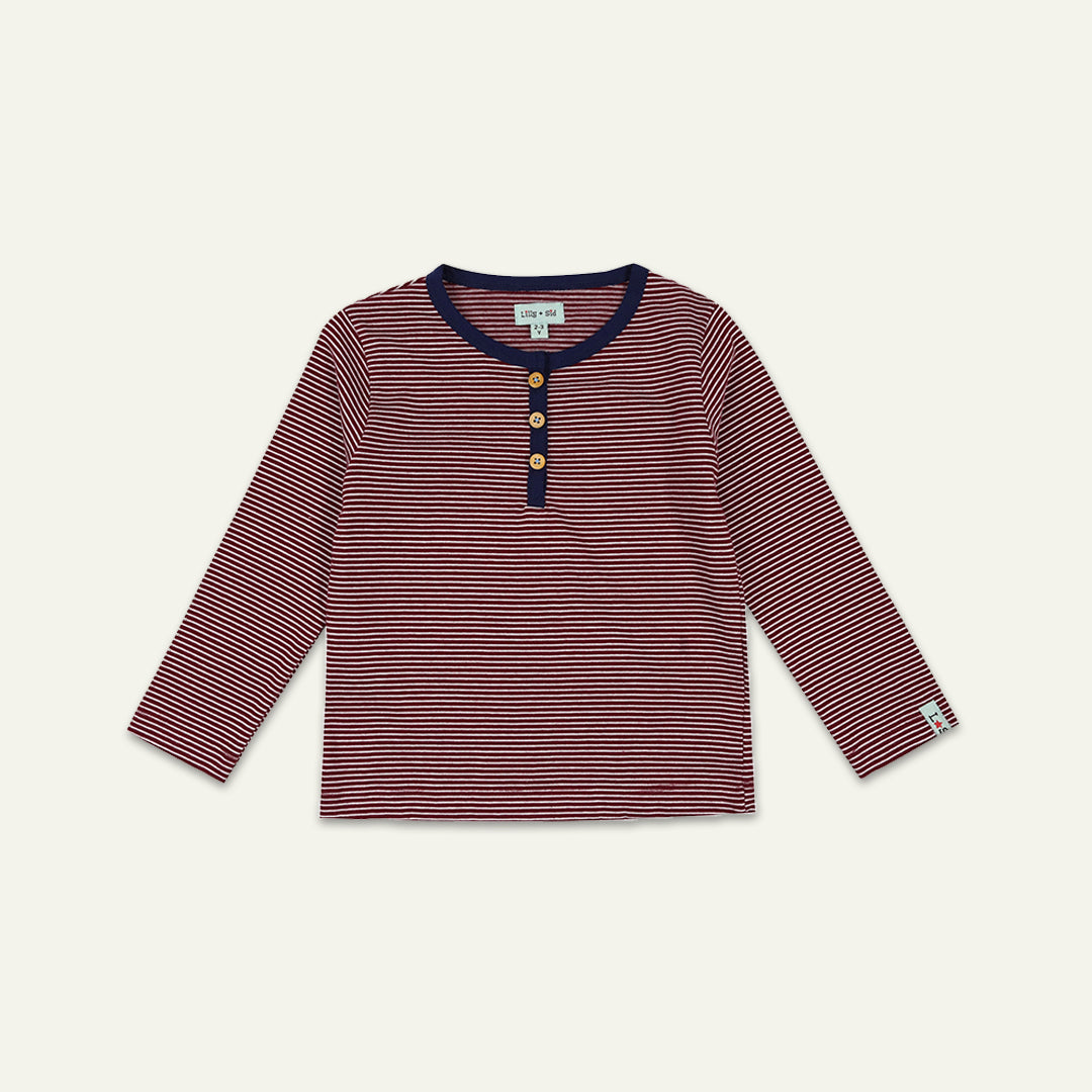 organic cotton 3 pack plain and stripe full sleeve t-shirt - image 4