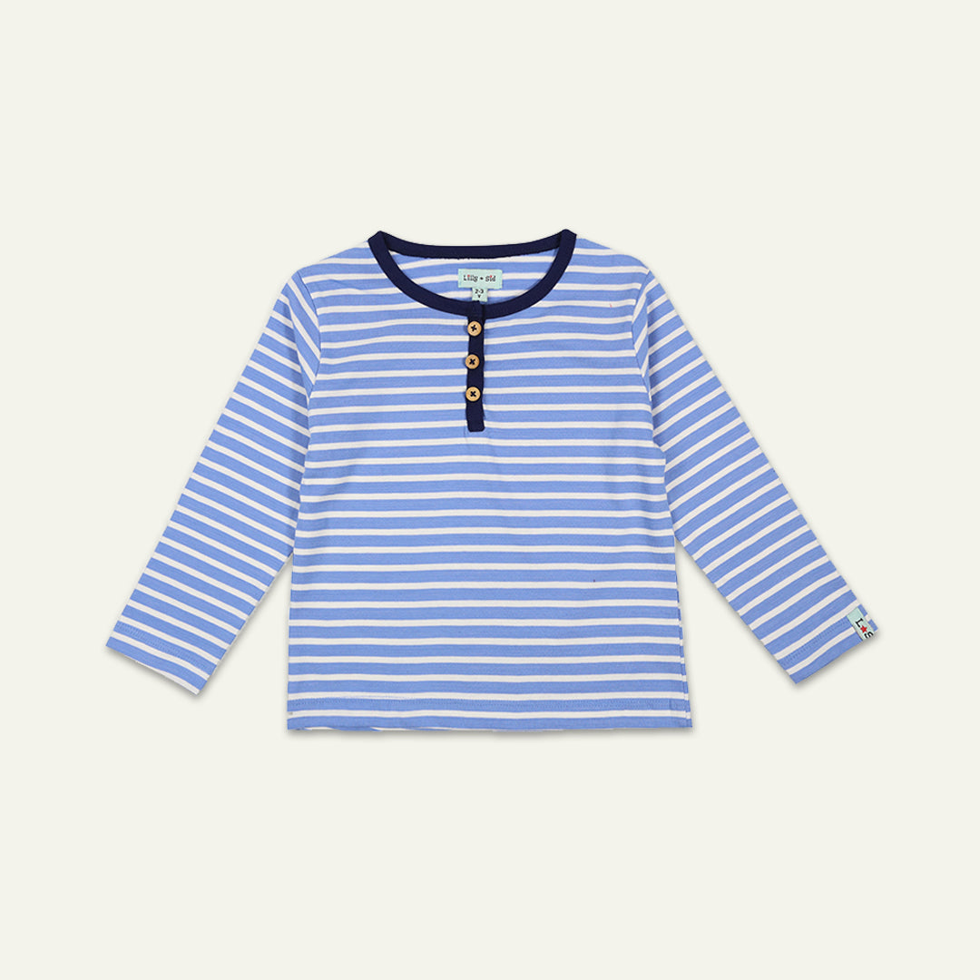 organic cotton 3 pack plain and stripe full sleeve t-shirt - image 6