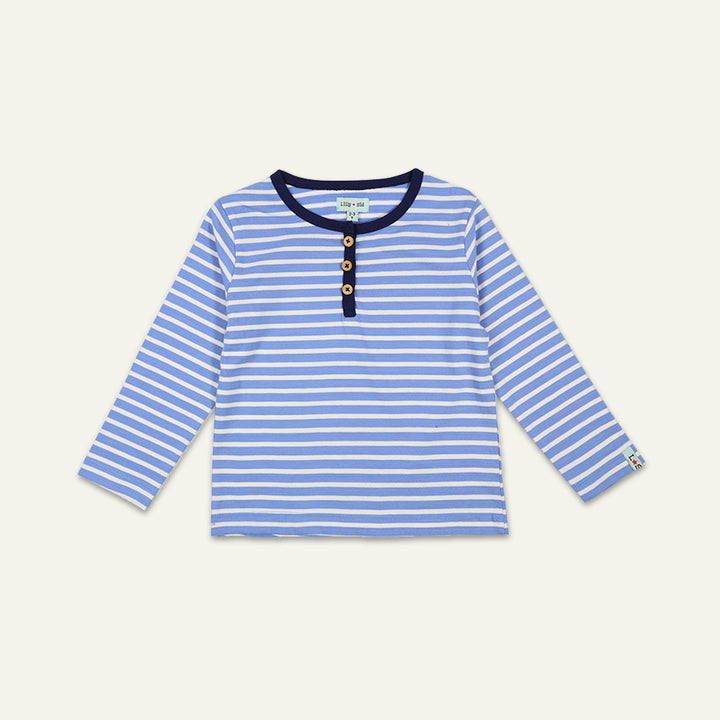organic cotton 3 pack plain and stripe full sleeve t-shirt - image 6