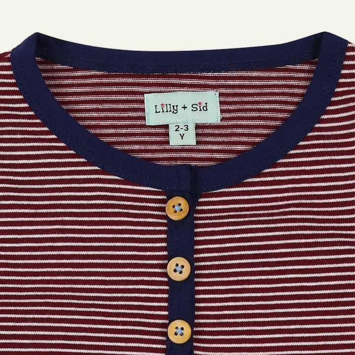 organic cotton 3 pack plain and stripe full sleeve t-shirt - image 5