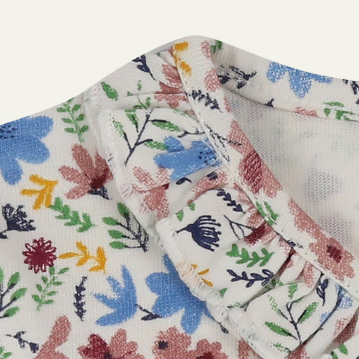 organic cotton 3 pack floral print , stripe and plain full sleeve top - image 5