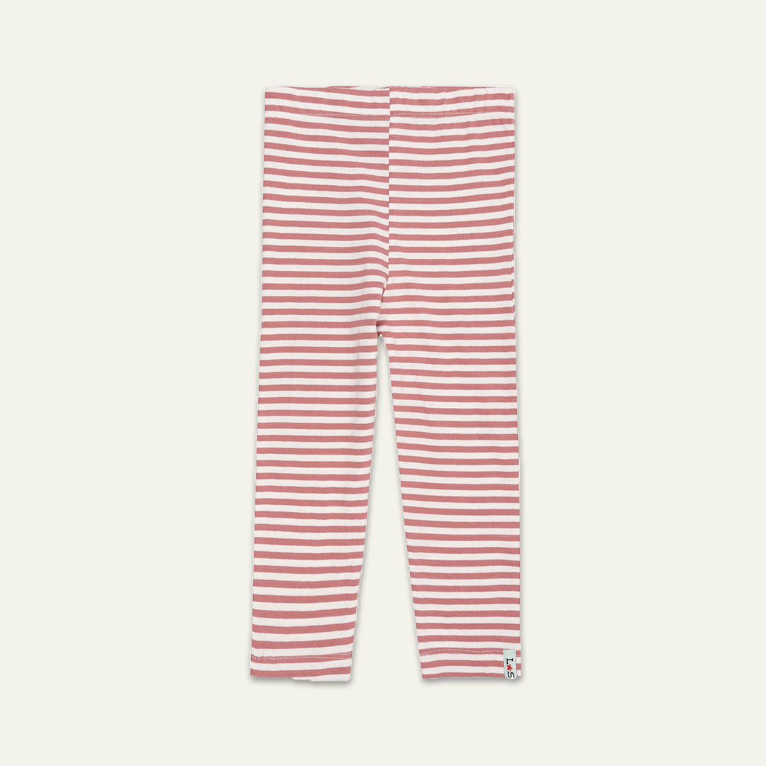 organic cotton 2 pack stripe and floral print legging - image 3