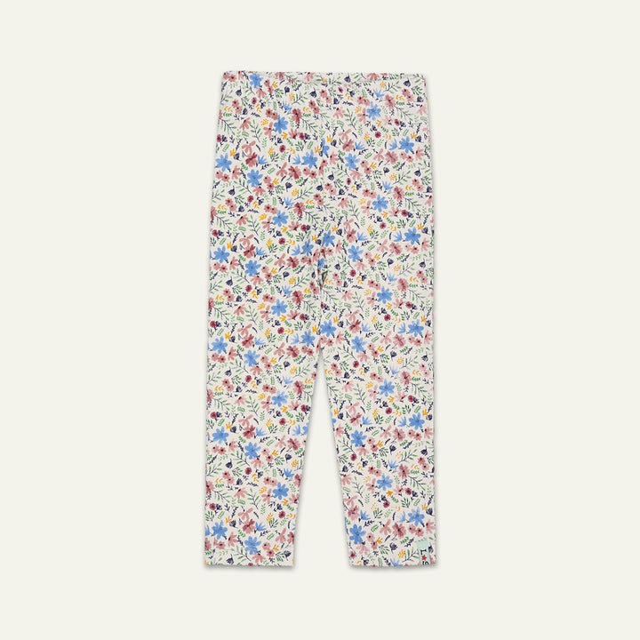 organic cotton 2 pack stripe and floral print legging - image 4