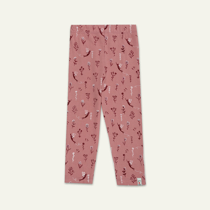 organic cotton 2 pack stripe and floral print legging - image 2