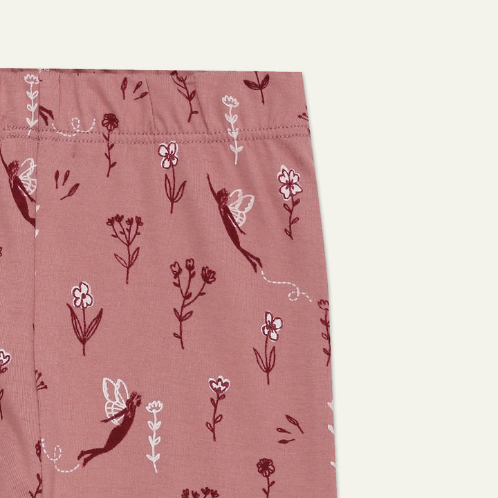 organic cotton 2 pack stripe and floral print legging - image 3